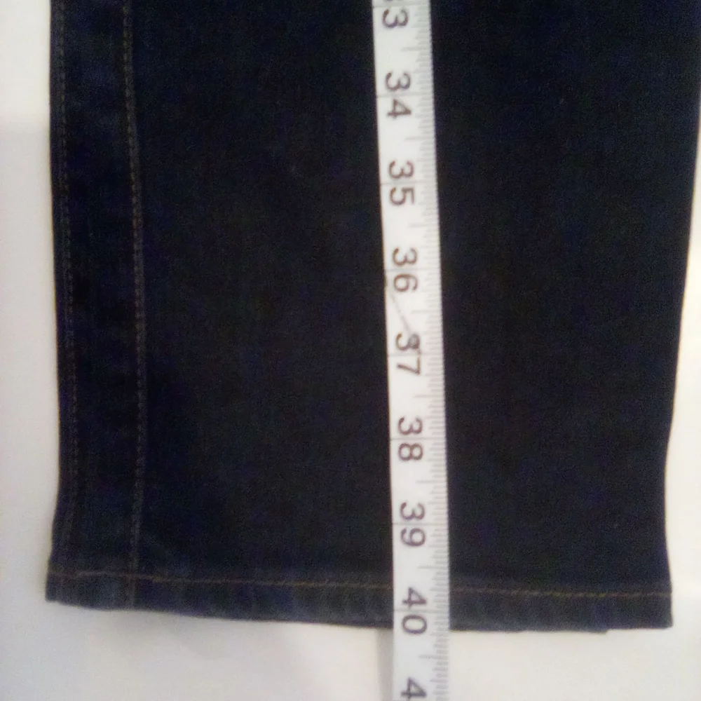 Armani Exchange A/X Straight Jambe Droite Jeans Size 31 99% Cotton Dark Blue - Picture 8 of 12